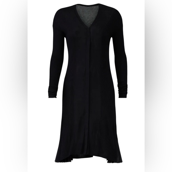 ADEAM Black Cardigan Dress, Size L - Picture 3 of 16